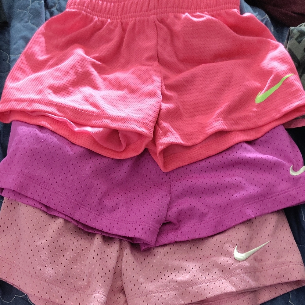 Nike Pink and Purple Shorts Trio